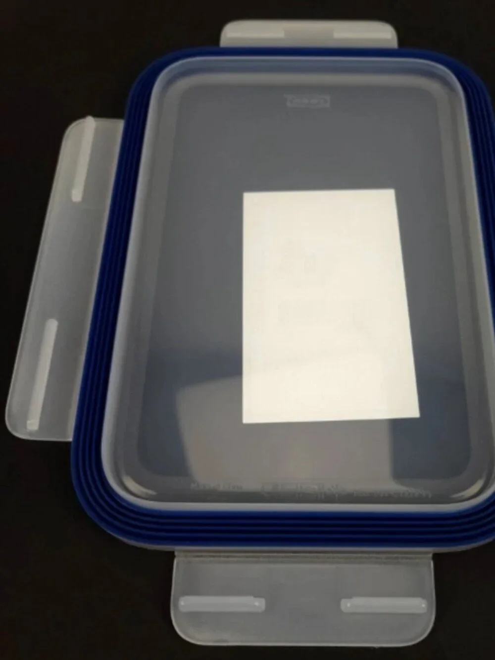 Lid, 005.779.35 large rectangular/plastic/3pack